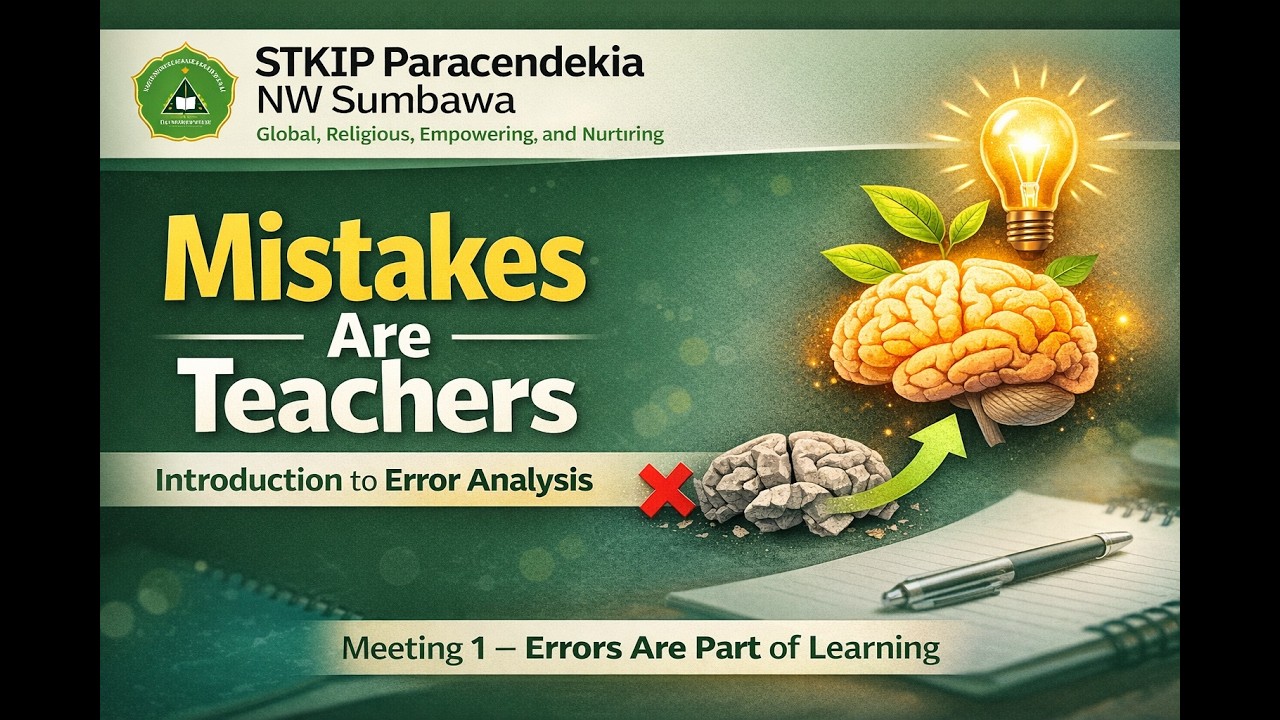 Meeting 1: Error Analysis: Why Errors Matter in Language Development