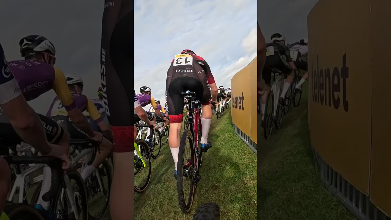 CRAZY FIRST 45 sec of a CYCLOCROSS RACE #ciclisme #cyclisme #cyclist