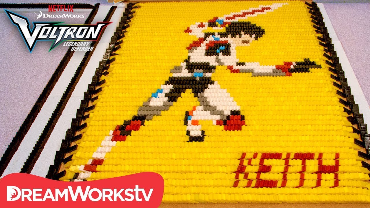 Voltron Heroes & Villains in 34,000 Dominoes | VOLTRON LEGENDARY DEFENDER