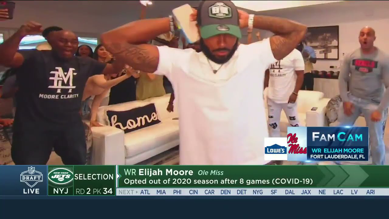 The New York Jets Select WR Elijah Moore With The 34th Pick In The 2021 NFL Draft | New York Jets