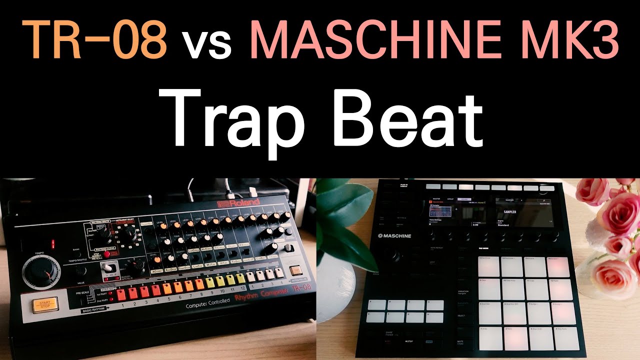 TR-08 vs NI MASCHINE MK3 TR-808 Trap Beat (Sound Demo)