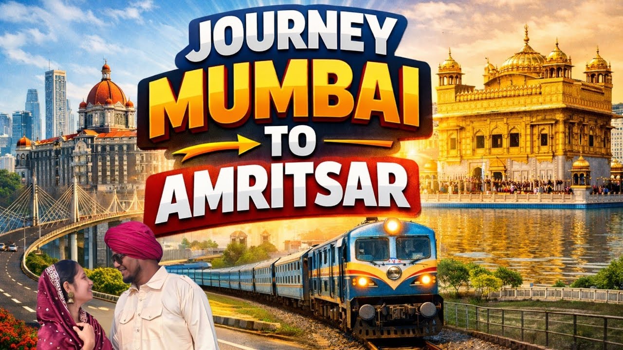 Mumbai to Amritsar Train Journey | Full Travel Vlog | Marathi vlog | Couple Travel Vlog  