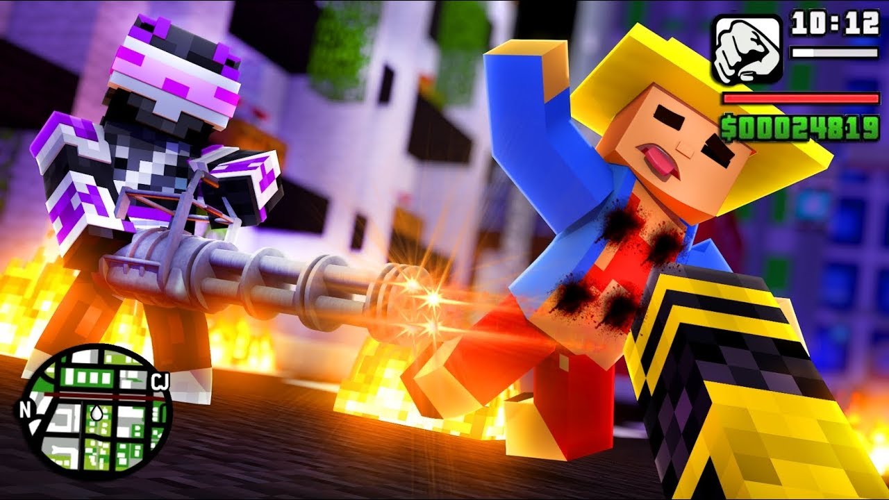 ¡CONSIGO LA MEJOR ARMA DE GTA DENTRO DE MINECRAFT! | MINECRAFT TROLL