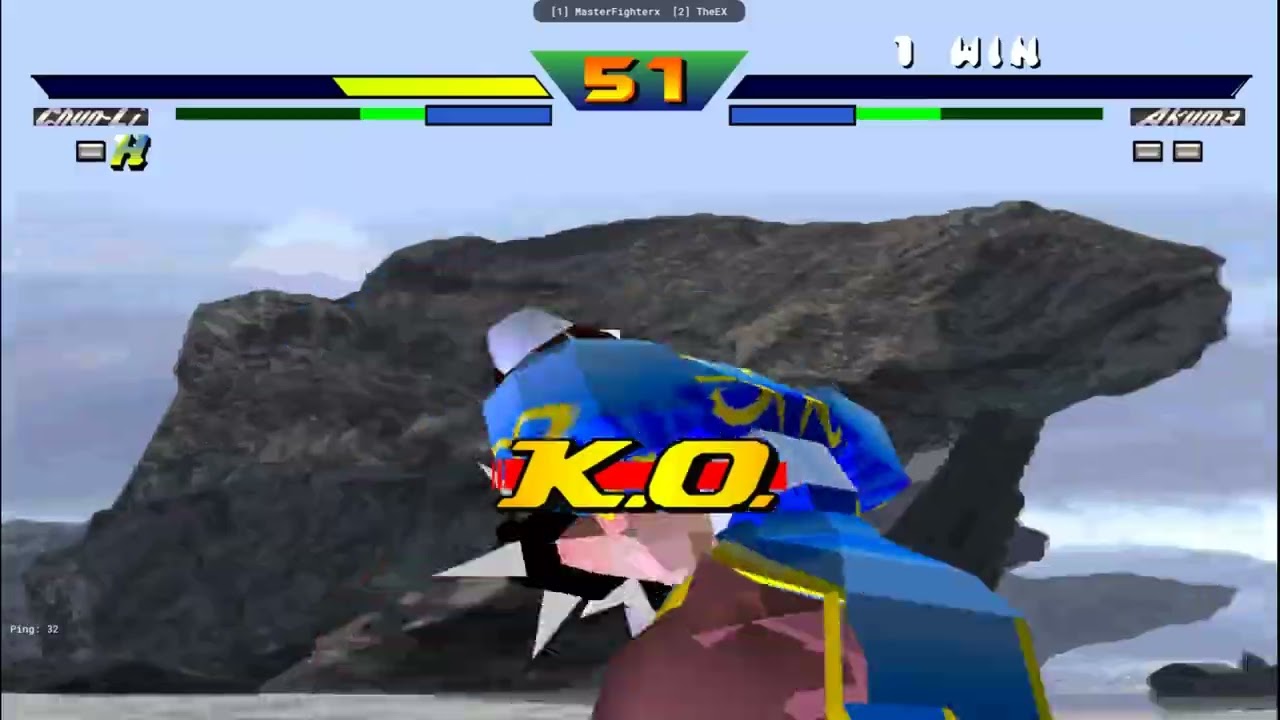 Chunli Vs Akuma  STREET FİGHTER EX PLUS ALPHA ONLİNE