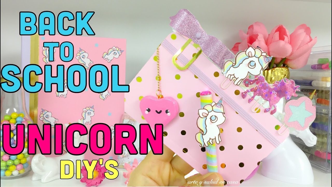 4 DIY´S /UNICORN Back to School ideas
