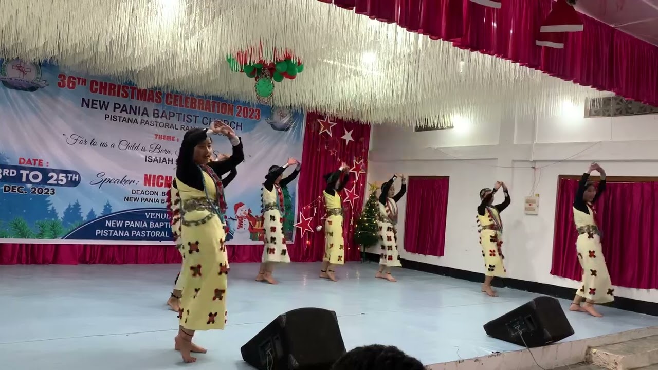 Nyishi Christmas dance by NPBC #gospel #first #india #arunachalprades