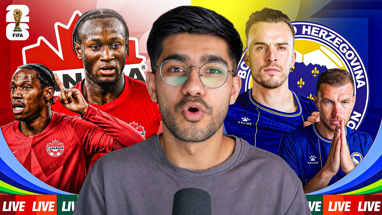 Canada vs Bosnia World Cup 2026 WATCHALONG LIVESTREAM