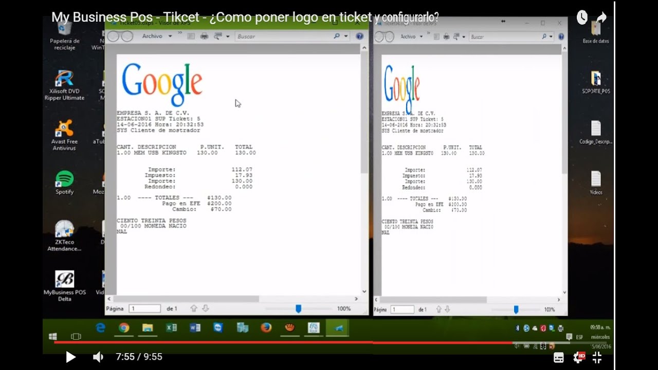 My Business Pos - Tikcet - ¿Como poner logo en ticket y configurarlo?