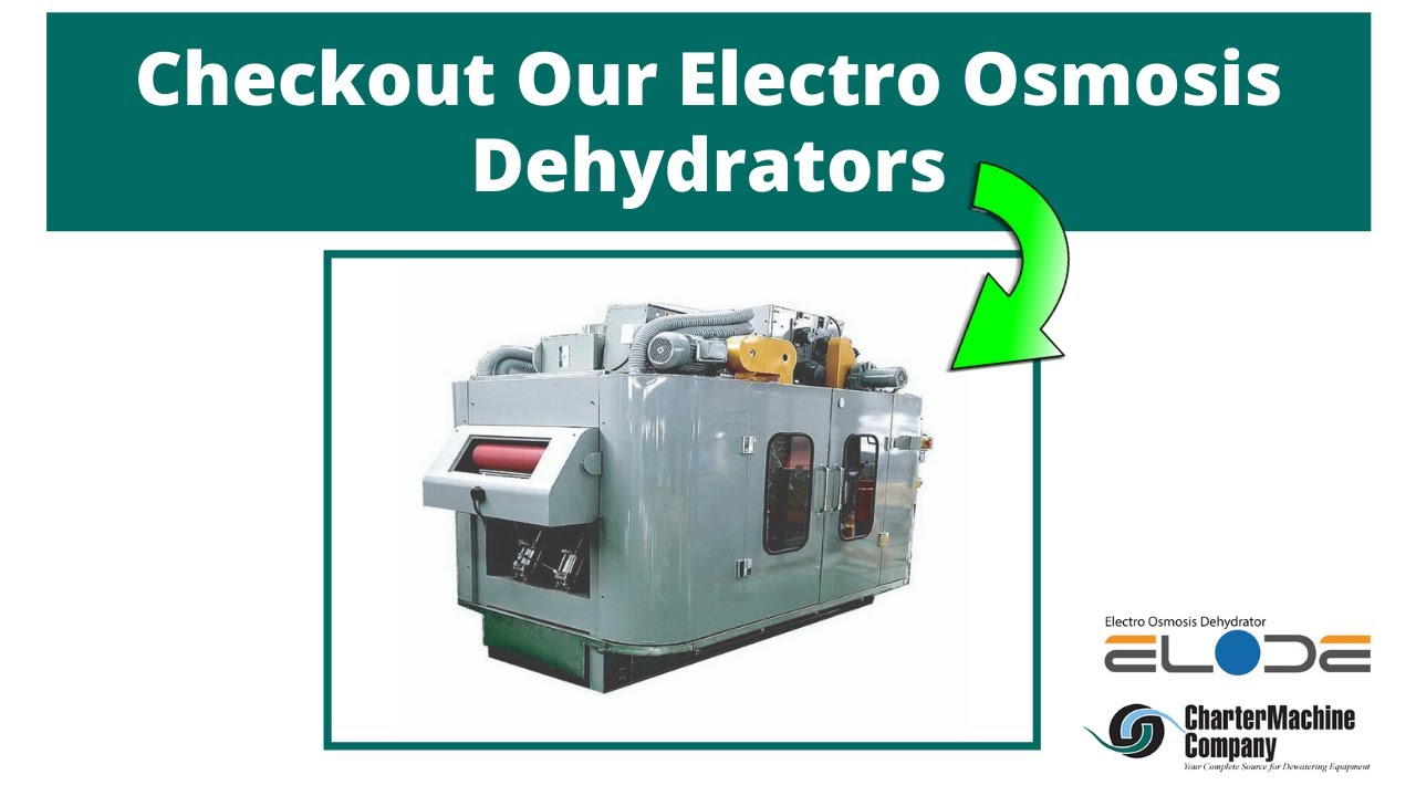 ELODE - Electro Osmosis Dehydrator - Sludge Dewatering By Charter Machine Company