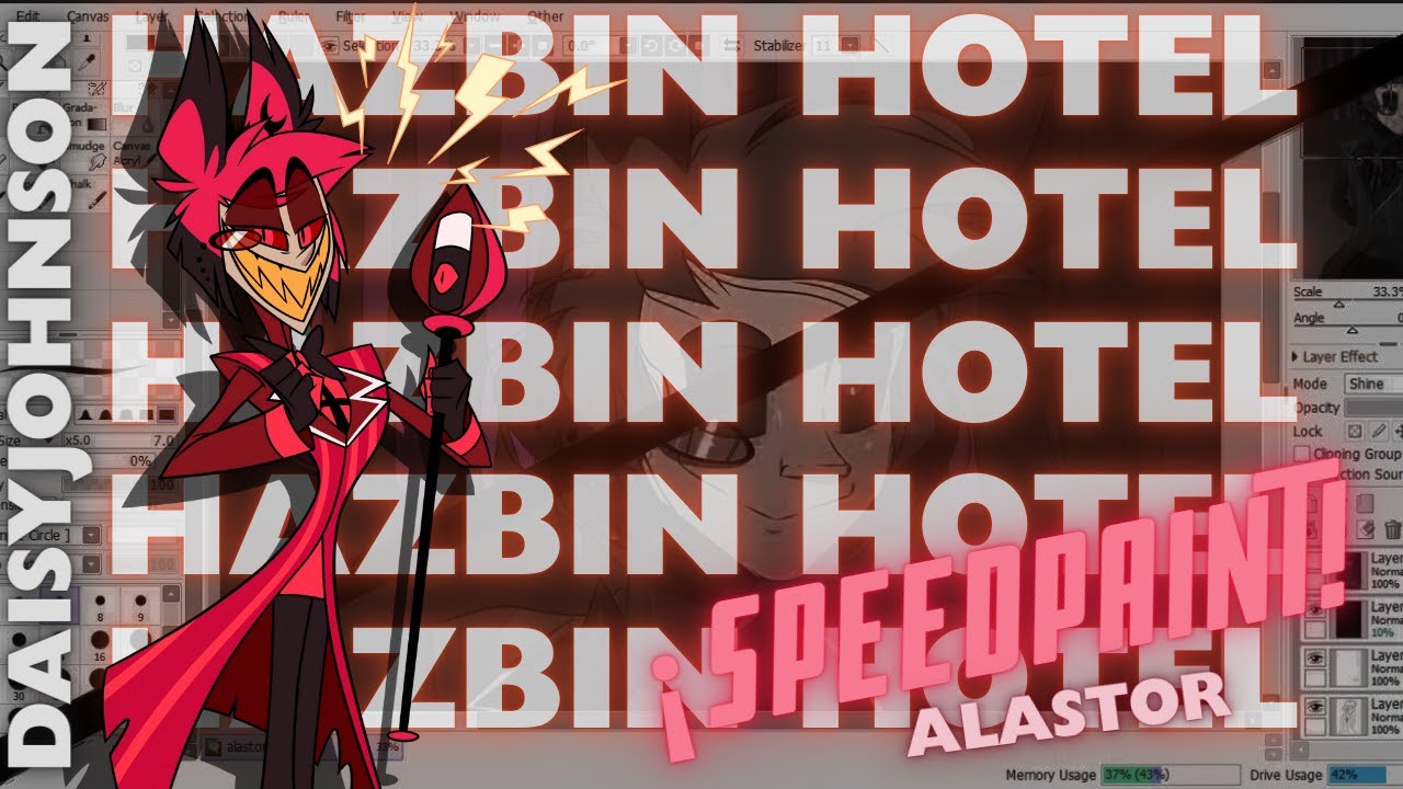 ALASTOR Hazbin Hotel | Speedpaint ✍️