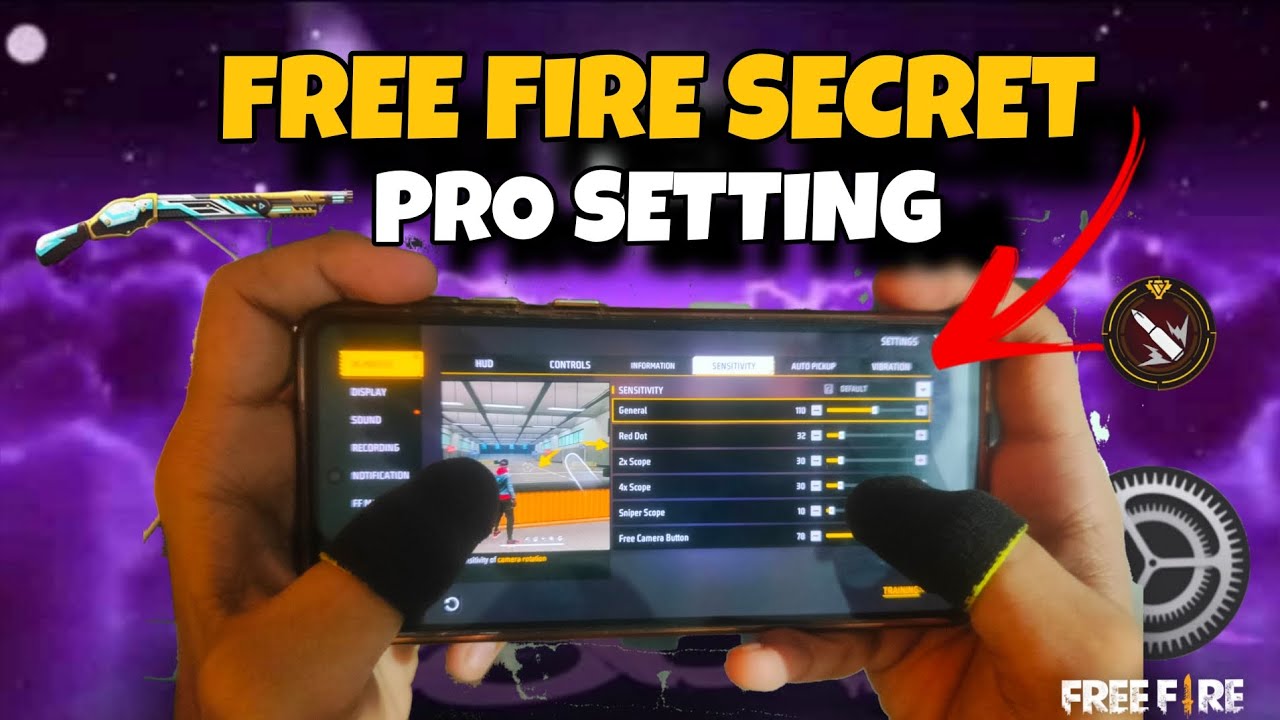 Free fire max headshot setting ⚙️ best sensitivity settings free fire 🔥 lag fix auto headshot 