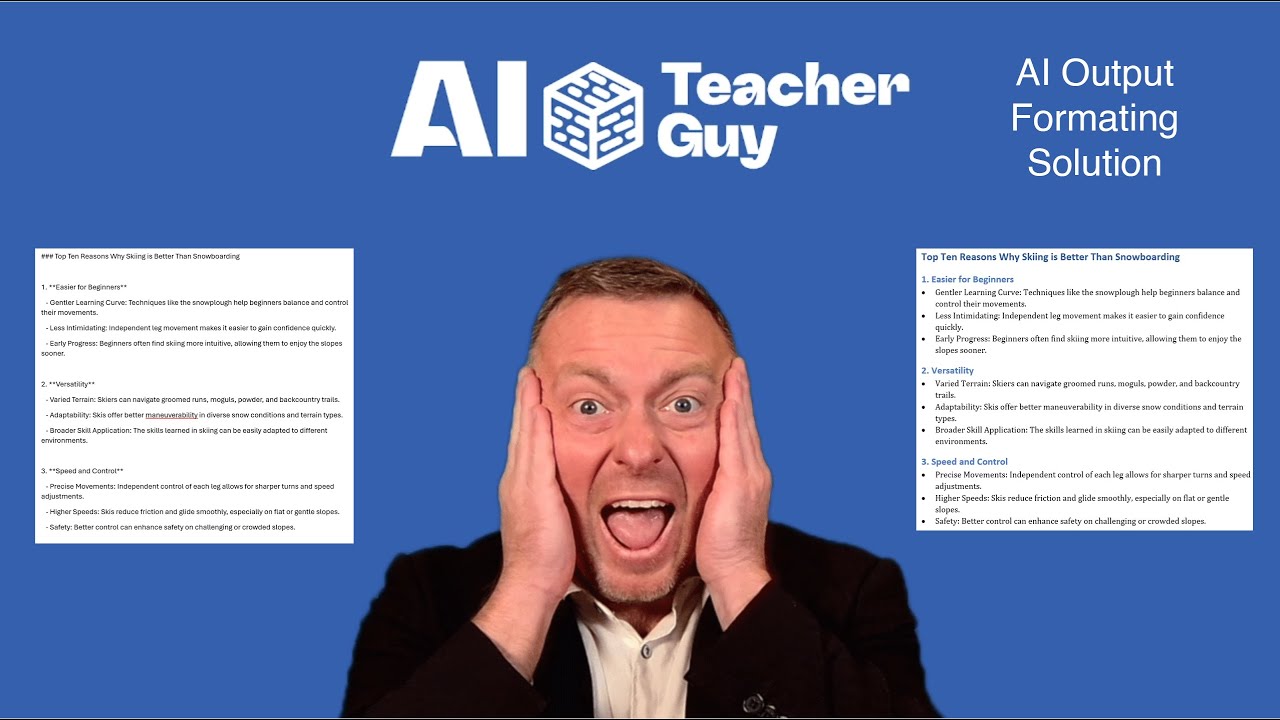 Solving the Formatting Nightmares for AI Output!!!