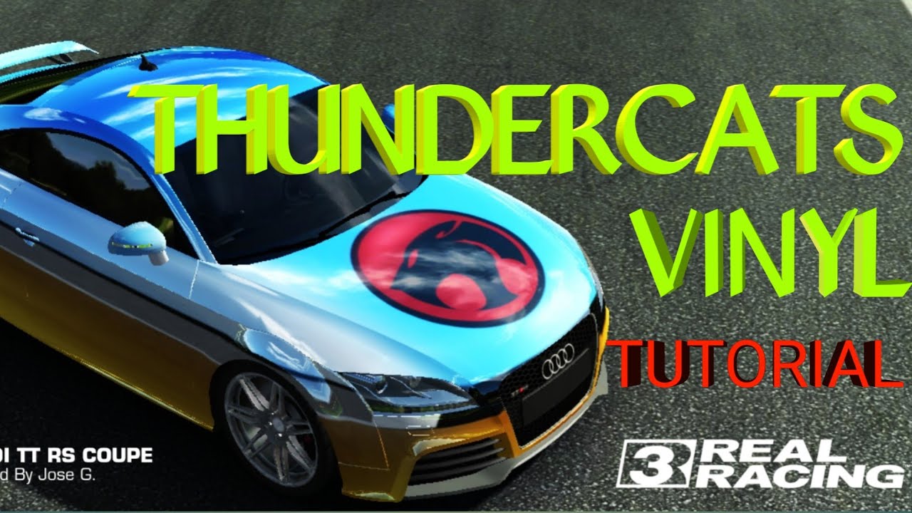 Thundercats theme customization for REAL RACING 3.  VINYL LIVERY TUTORIAL for Audi TT RS