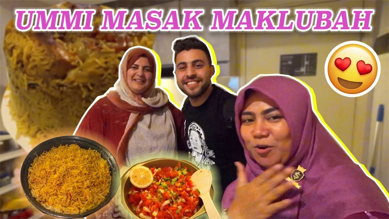 Ummi Oday & Aida Masak Makluba | Masakan Palestina