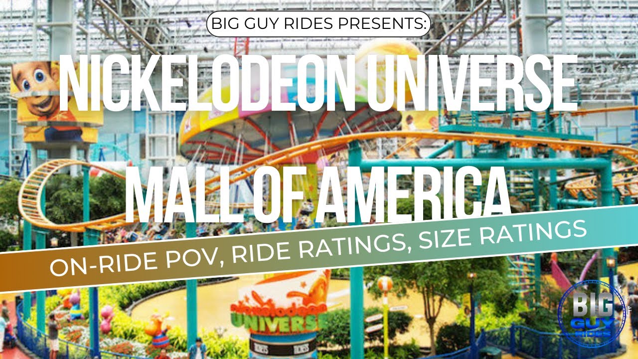 Nickelodeon Universe — Mall of America — тур, обзор, рейтинги аттракционов, оценки размеров — атт...