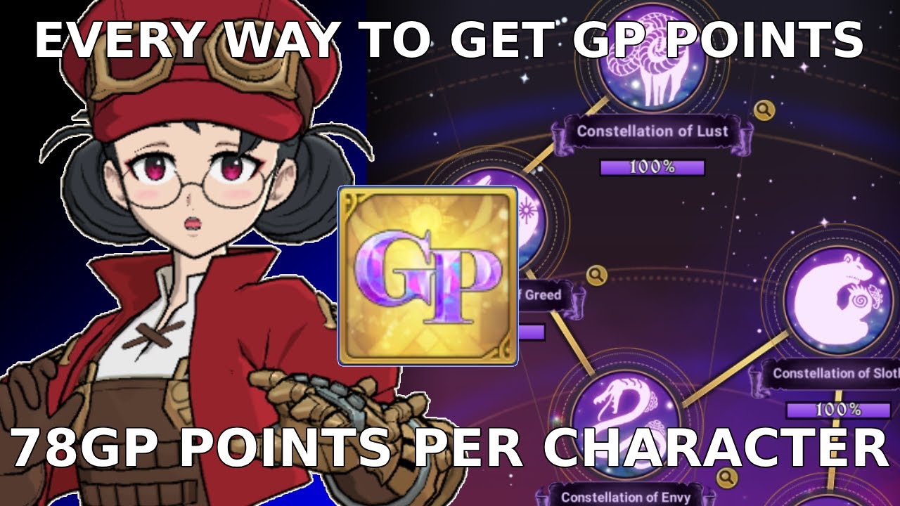 EVERY WAY TO GET GP POINTS AND MY ADVICE ON HOW TO GET THEM - The Seven Deadly Sins Grand Cross