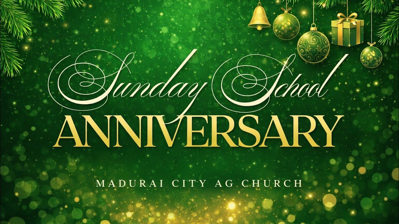 Praise & Worship | Sunday School Anniversary 2025 | 21 December 2025 | Madurai City AG Church