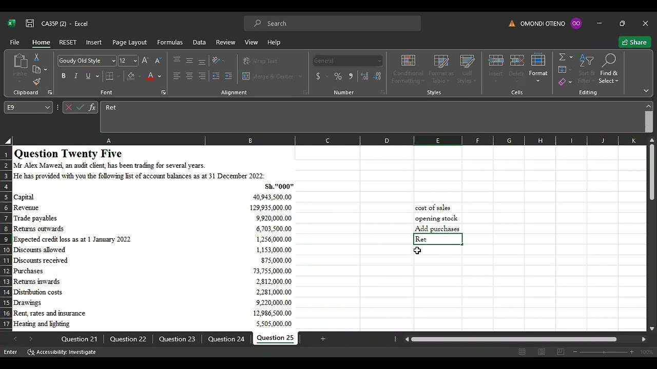 CPA Business Data Analytics (BDA April 2023 Q25)