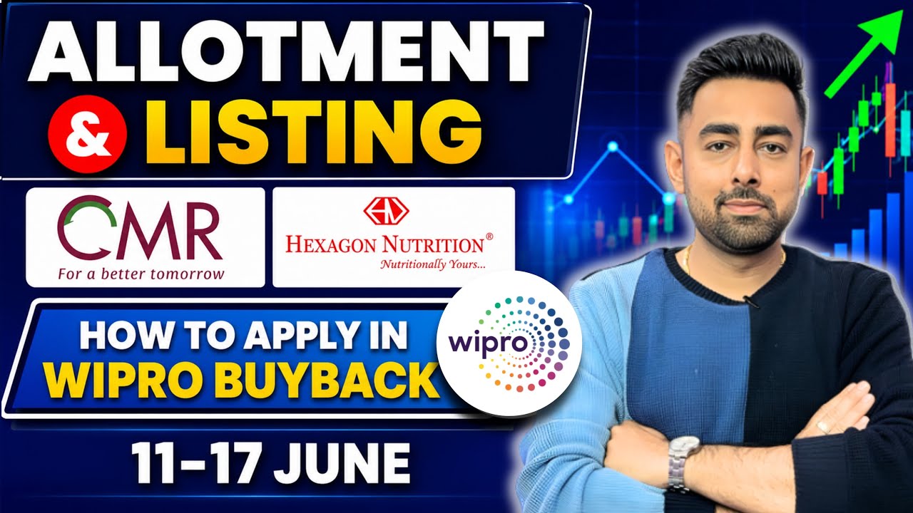 How To Apply In Wipro Buyback In All Brokers | Hexagon IPO | CMR Green IPO | Jayesh Khatri 