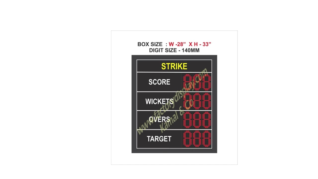 Cricket Scoreboard Led Display