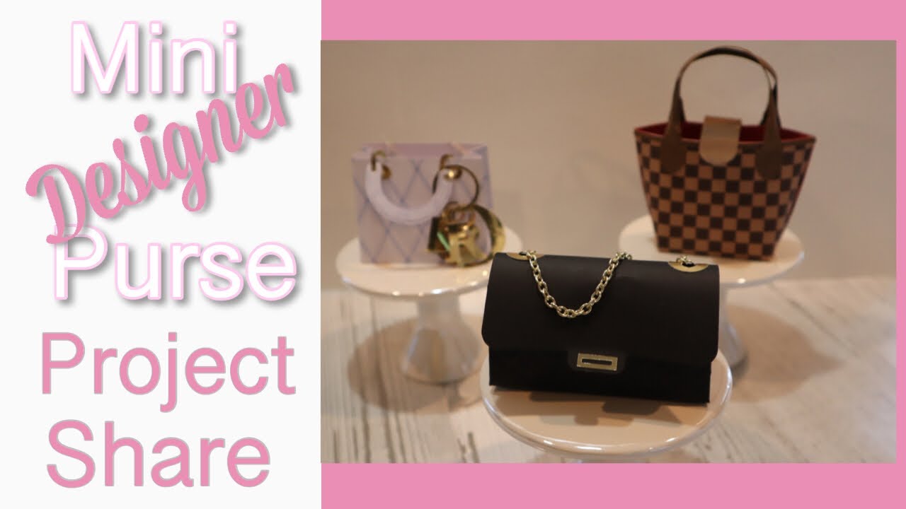 3 Mini Designer Purse Treat Bags | Made with CRICUT EXPLORE AIR2