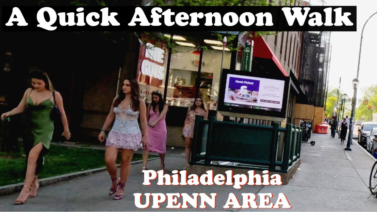It's a REALLY NICE DAY outside today || Let's take a quick WALK through PHILADELPHIA || UPENN area
