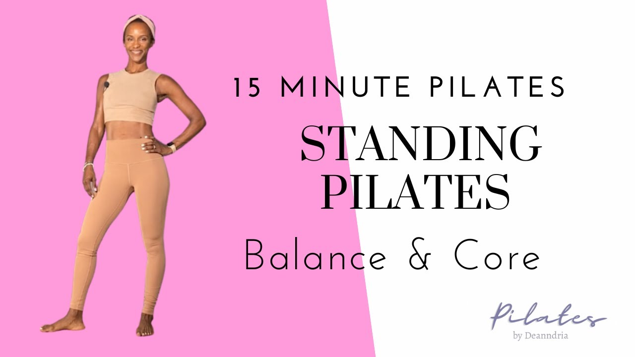 ☀️ 15 Minute Standing Pilates Workout / Pilates Balance Workout // Pilates No Equipment