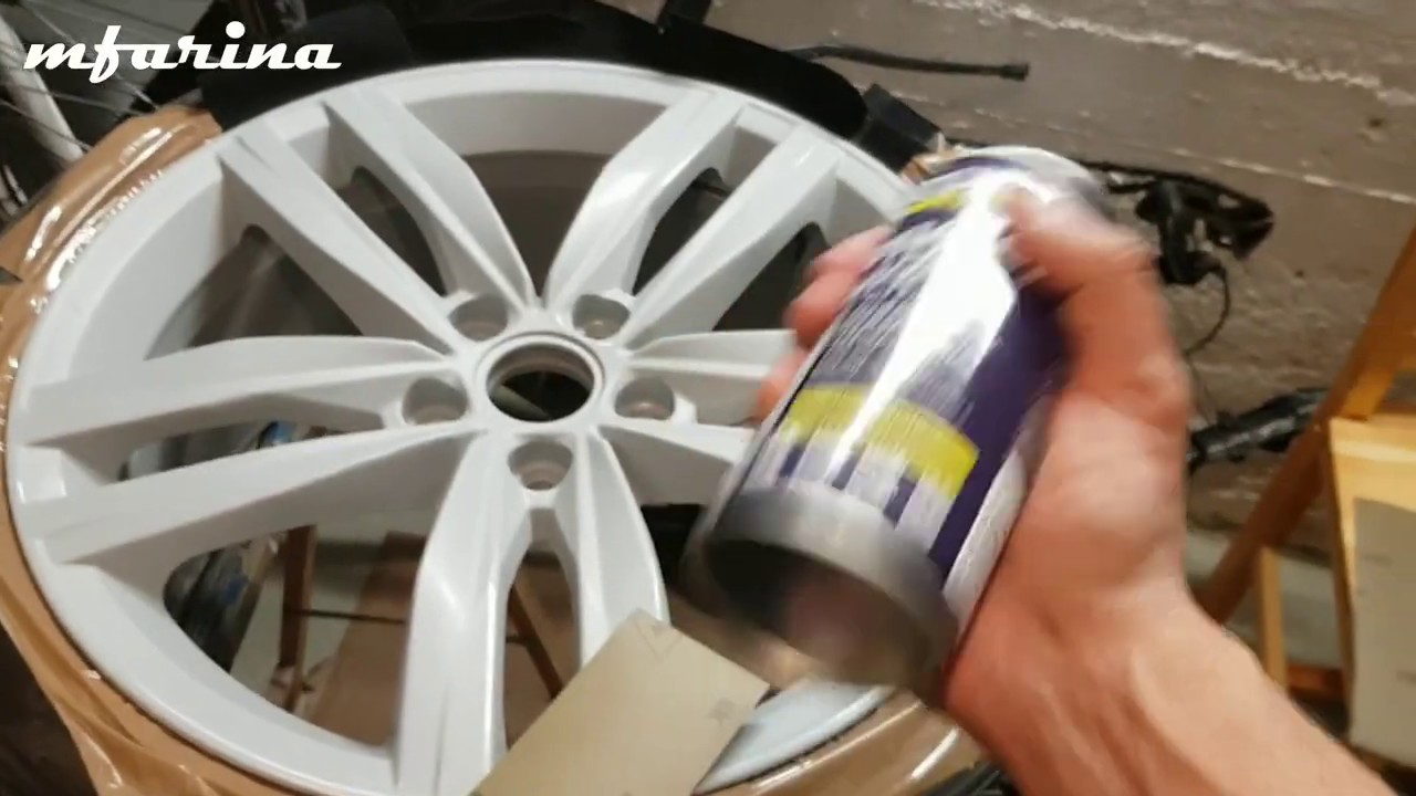 How To Spray Paint Wheels  // mfarina // alufelgen Lackieren // طلاء عجلات