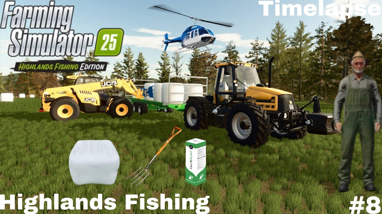 RAMASSAGE DE BOTTES ENRUBANNÉ & PULVÉRISER LE CHAMP D'OIGNON | Farming Simulator 25 | Kinlaig Ép8