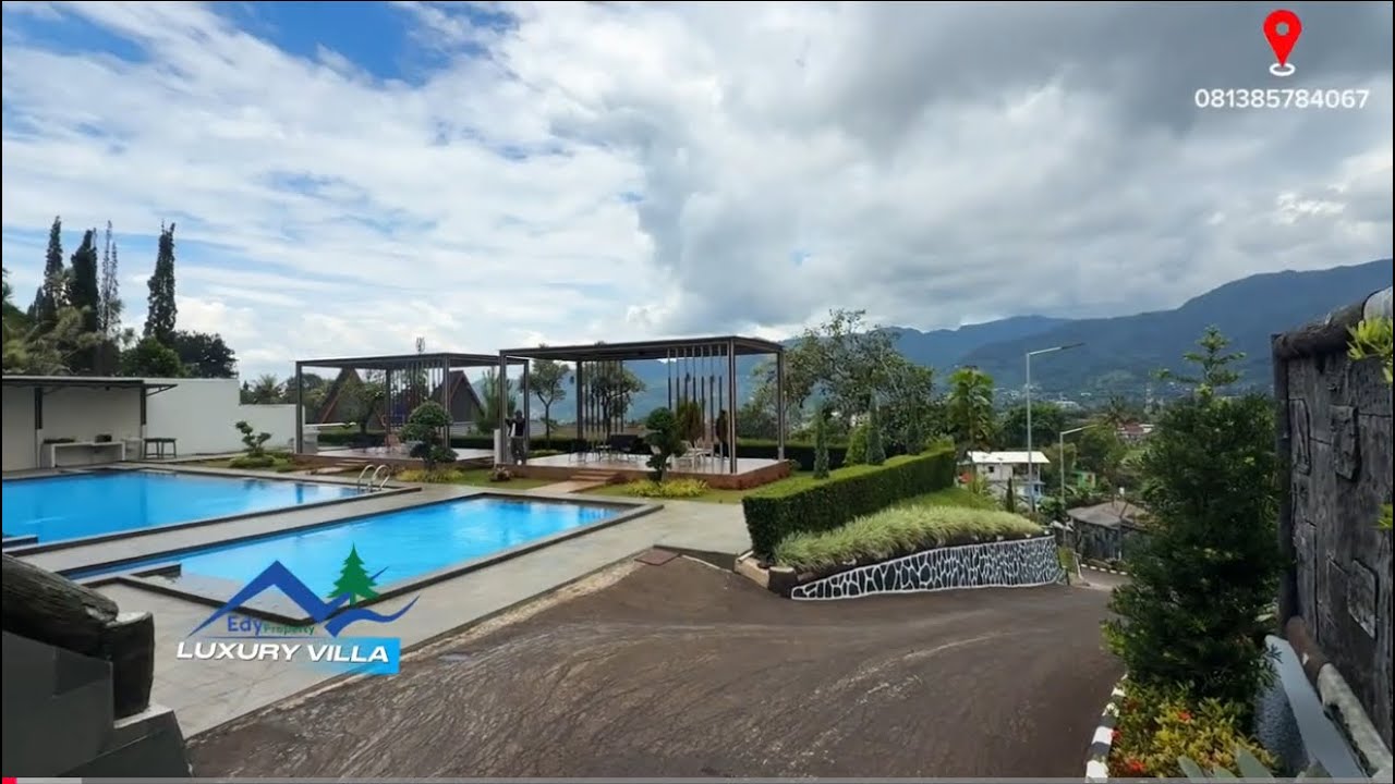 DI JUAL VILLA  PUNCAK  BEAUTIFUL VIEW LUXURI VILLA MODEREN 28 M/ NEGO 4200 METER SHM 