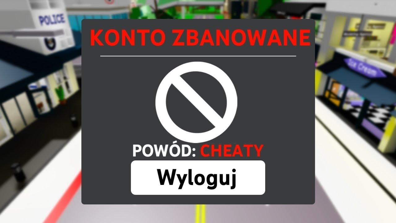 DOSTAŁEM BANA W ROBLOX! TO ZA CHEATY! 😢