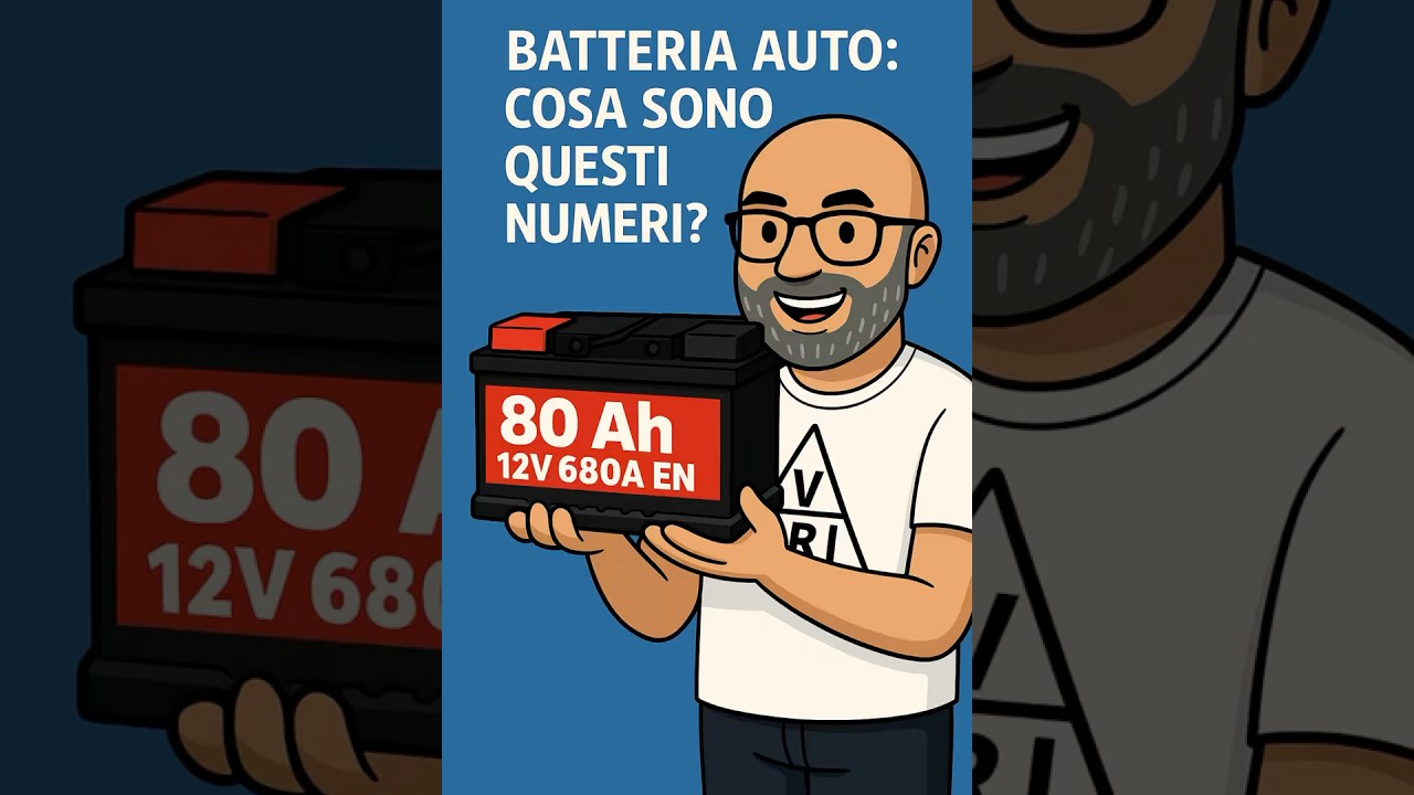 🔋 Batteria auto: cosa significano 12V, 80Ah e 680A? &ndash; Spiegazione semplice con esempi pratici!