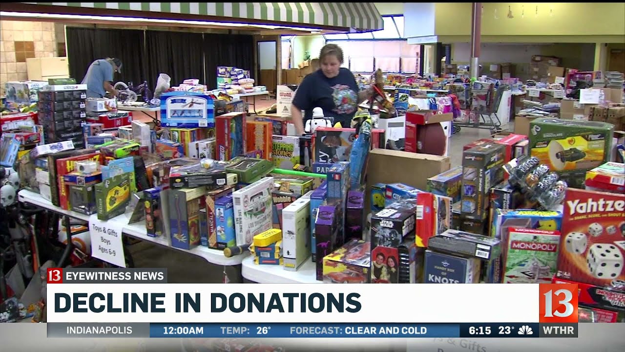 Decline in donations