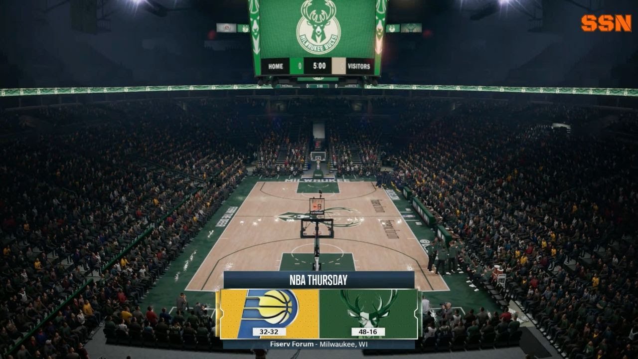 NBA Live 19- Indiana Pacers (32-32) vs Milwaukee Bucks (48-16)