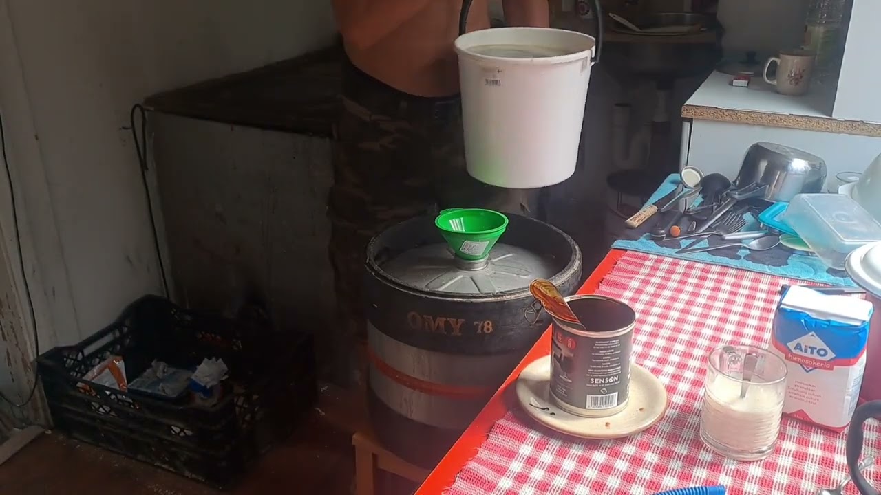 20L of beer in 2 minutes 🤗🥰 #beer #howto #foryou #forestlife #offgridliving #survival