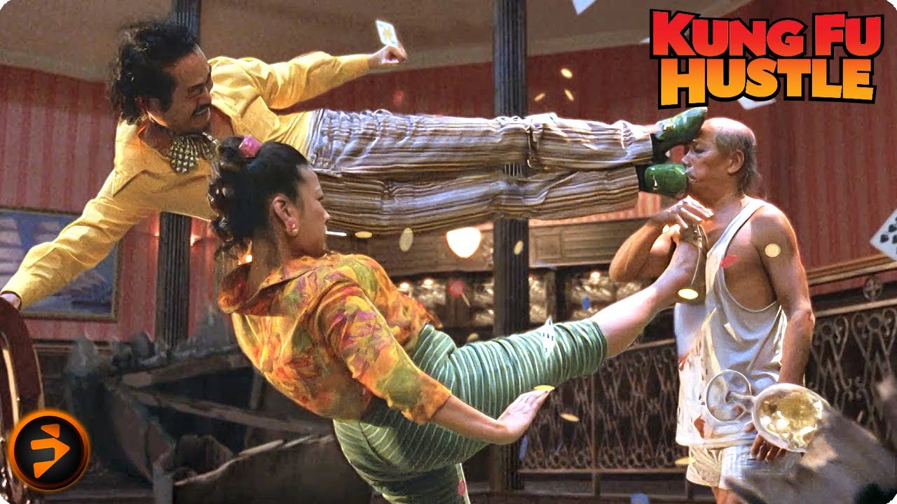 KUNG FU HUSTLE | The Landlady and the Landlord vs the Beast | Stephen Chow Epic Movie