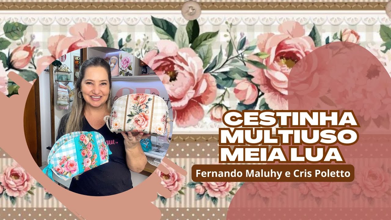 Cestinha multiuso meia lua Fernando Maluhy e Cris Poletto