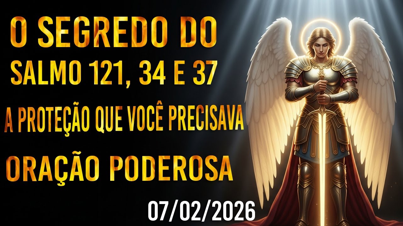 ORAÇÃO PODEROSA: Salmo 121, 34 e 37 com Proteção de São Miguel Arcanjo