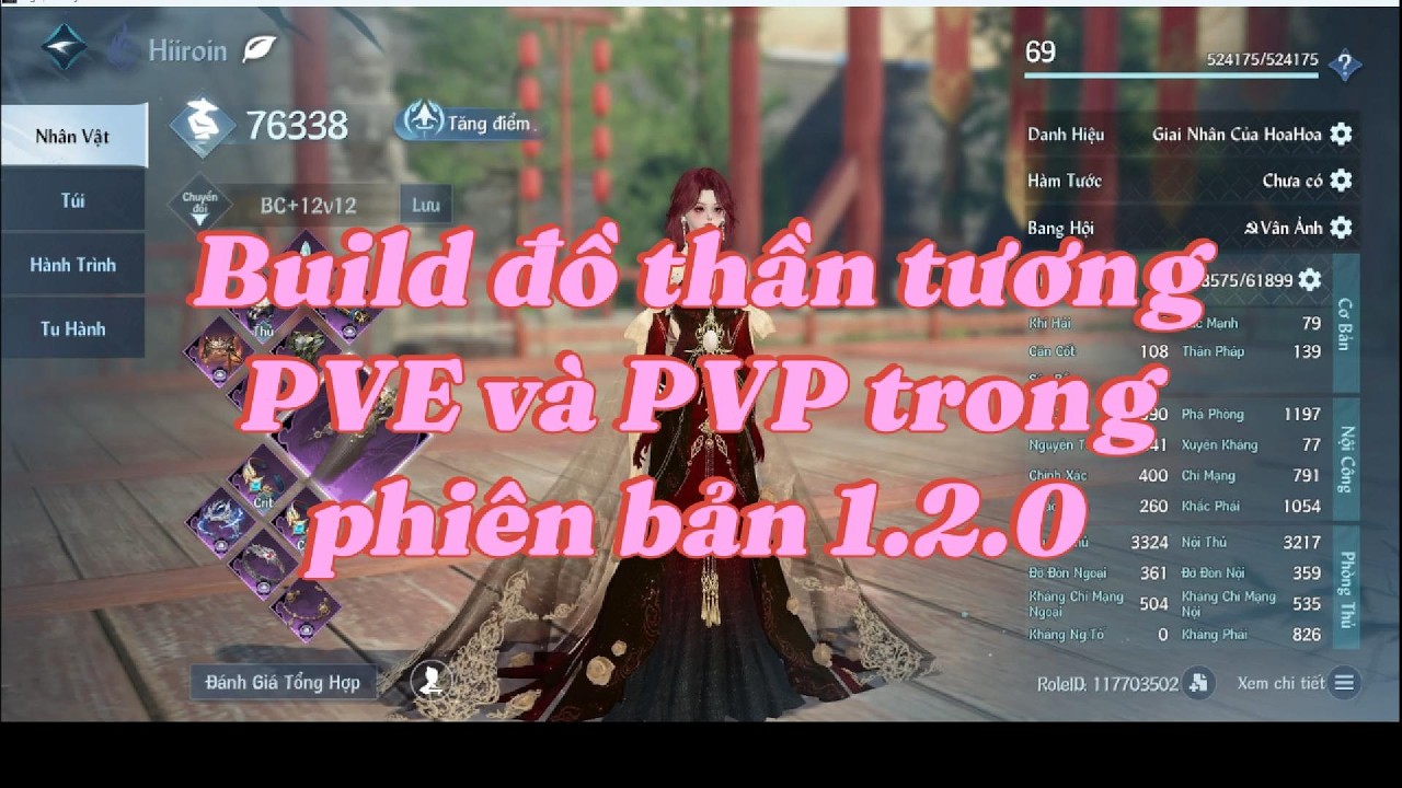 Build đồ Thần Tương PVE + PVP trong phiên bản mới 1.2.0 có gì thay đổi | Nghịch Thủy Hàn