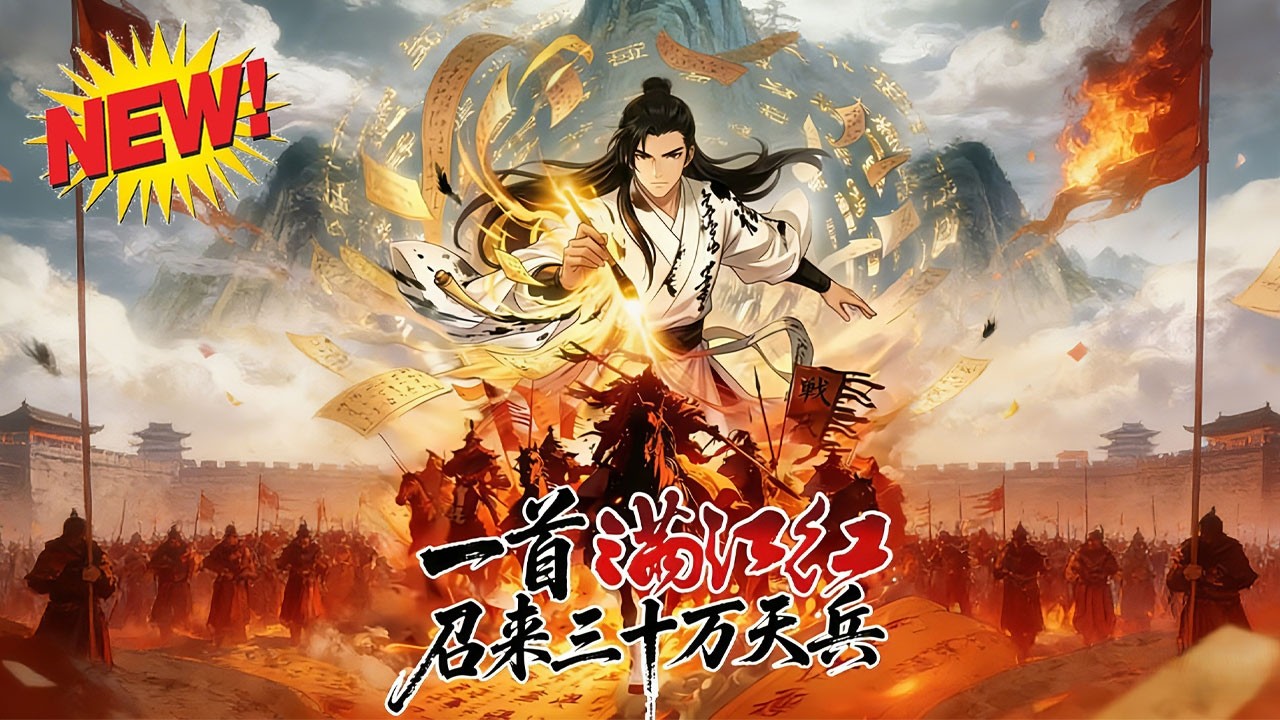 ⚡【新番速递】《一首满江红，召来三十万天兵》苏墨穿越文道世界，遭退婚后以《将进酒》惊艳全场，引女帝关注，抗妖族、斗使团，成就新圣！#玄幻 #古风 #逆袭 #漫剧 #爱看动漫