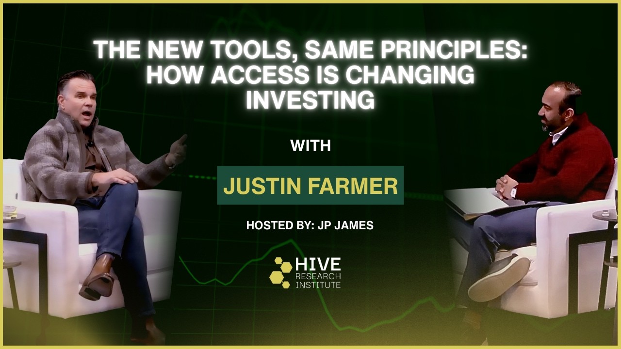 HRI |Speaker Series| Justin Farmer |The New Tools, Same Principles: How Access Is Changing Investing
