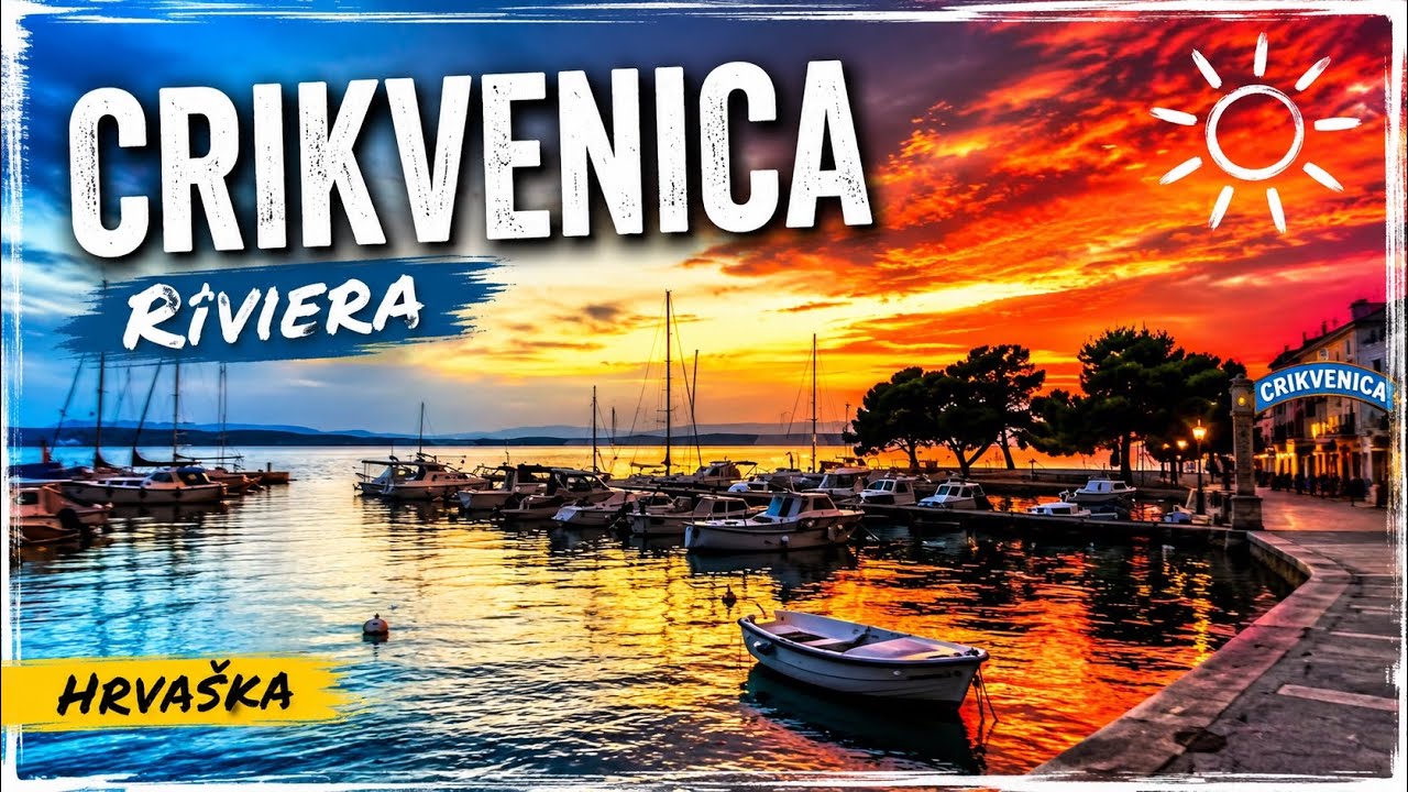 Riviera Crikvenica,Croatia-4K Drone Footage