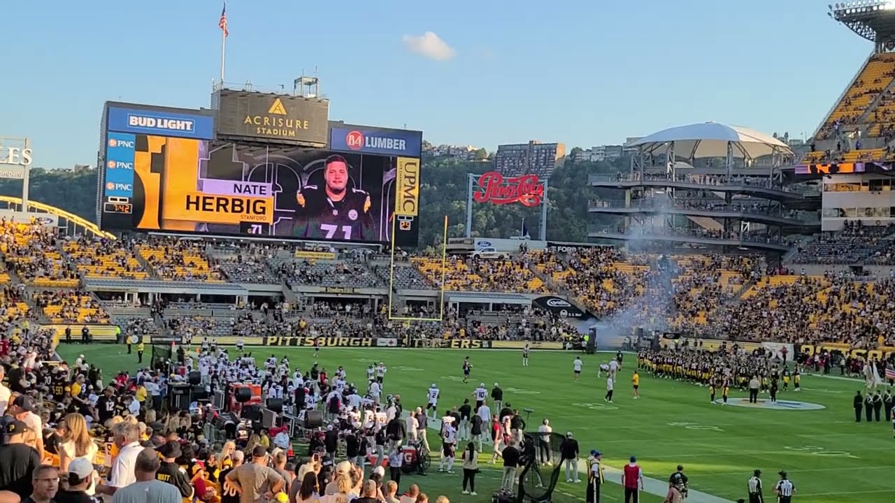 Pittsburgh Steelers player intros vs Houston Texans 8-9-24  Justin Fields first time in Pittsburgh