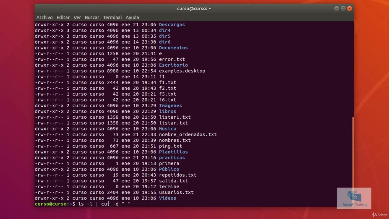 Linux Extraer trozos de ficheros Comando cut