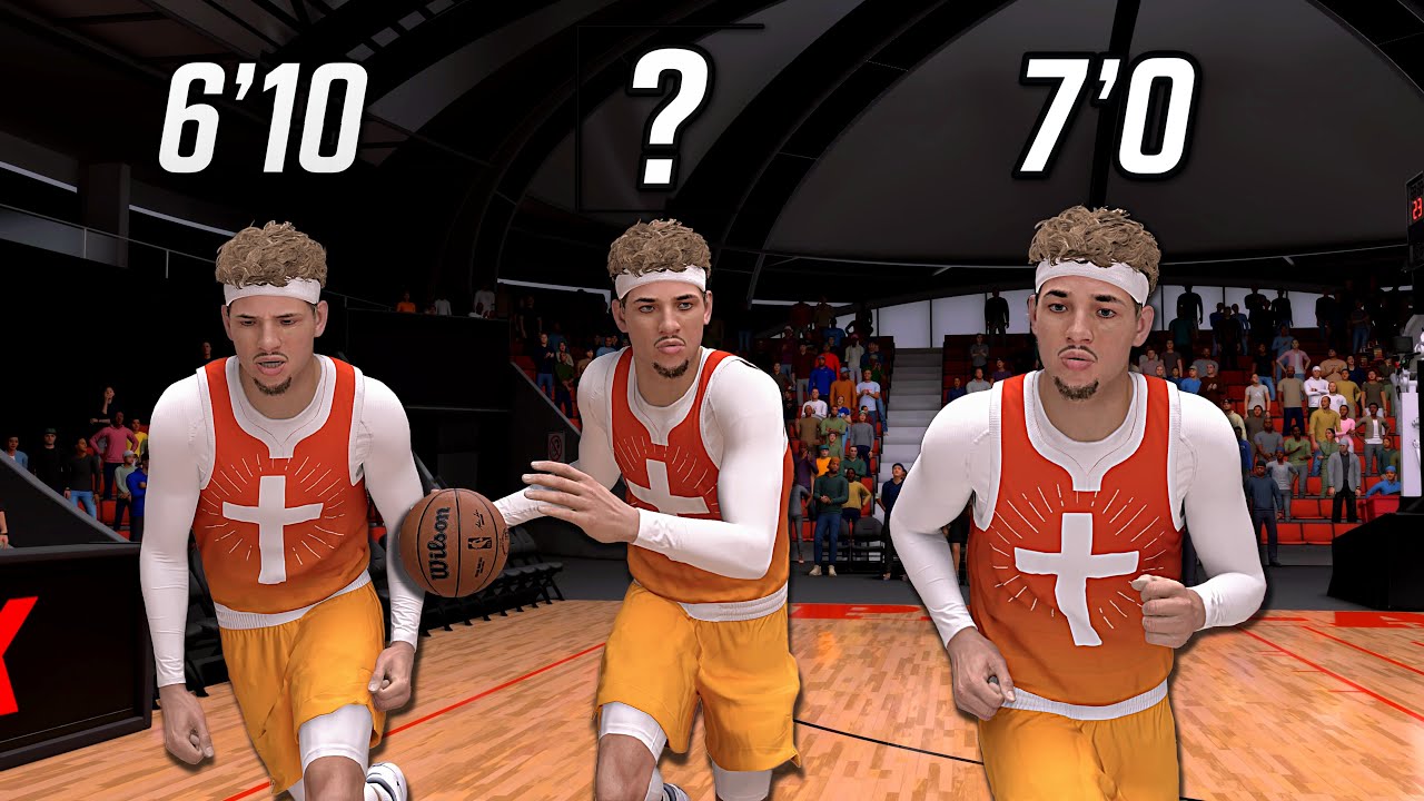 Какой рост ЛУЧШИЙ для центрового в NBA 2K26? (Тест: 6&rsquo;10 против 6&rsquo;11 против 7&rsquo;0 против 7&rsquo;4!)