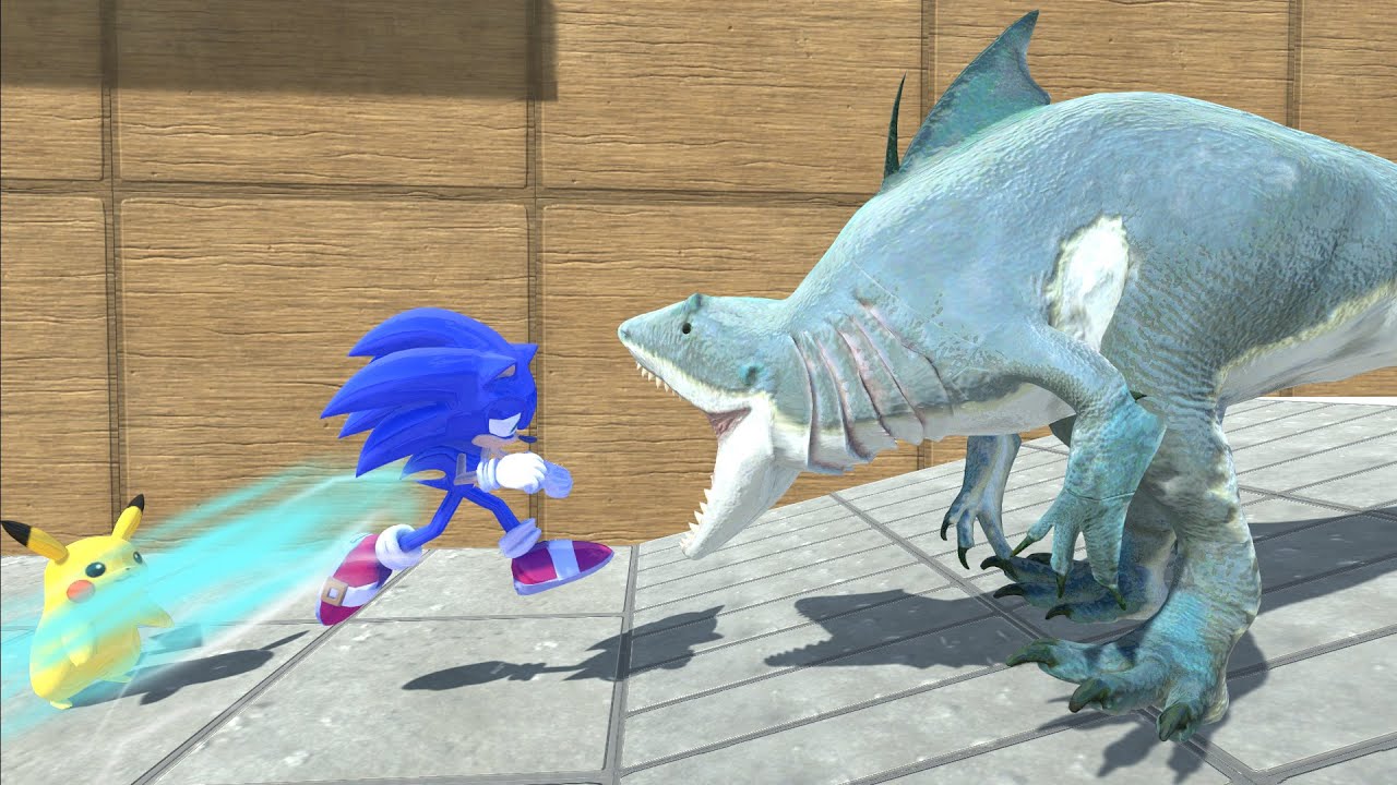Sonic And Pikachu DEATH RUN - Animal Revolt Battle Simulator