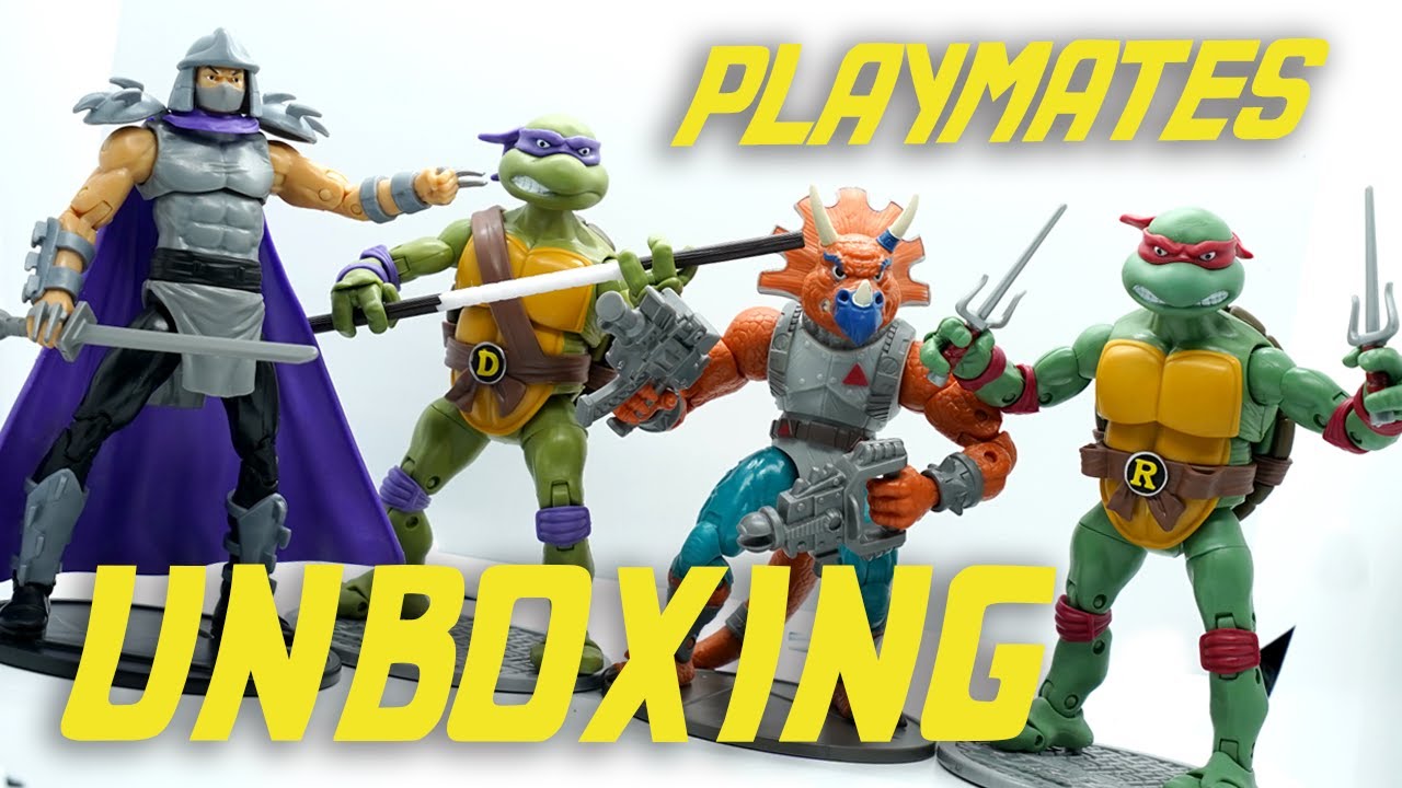 TORTUGAS NINJA | PLAYMATES | DONATELLO VS DESTRUCTOR | RAFAEL VS TRICERATON | UNBOXING EN ESPAÑOL