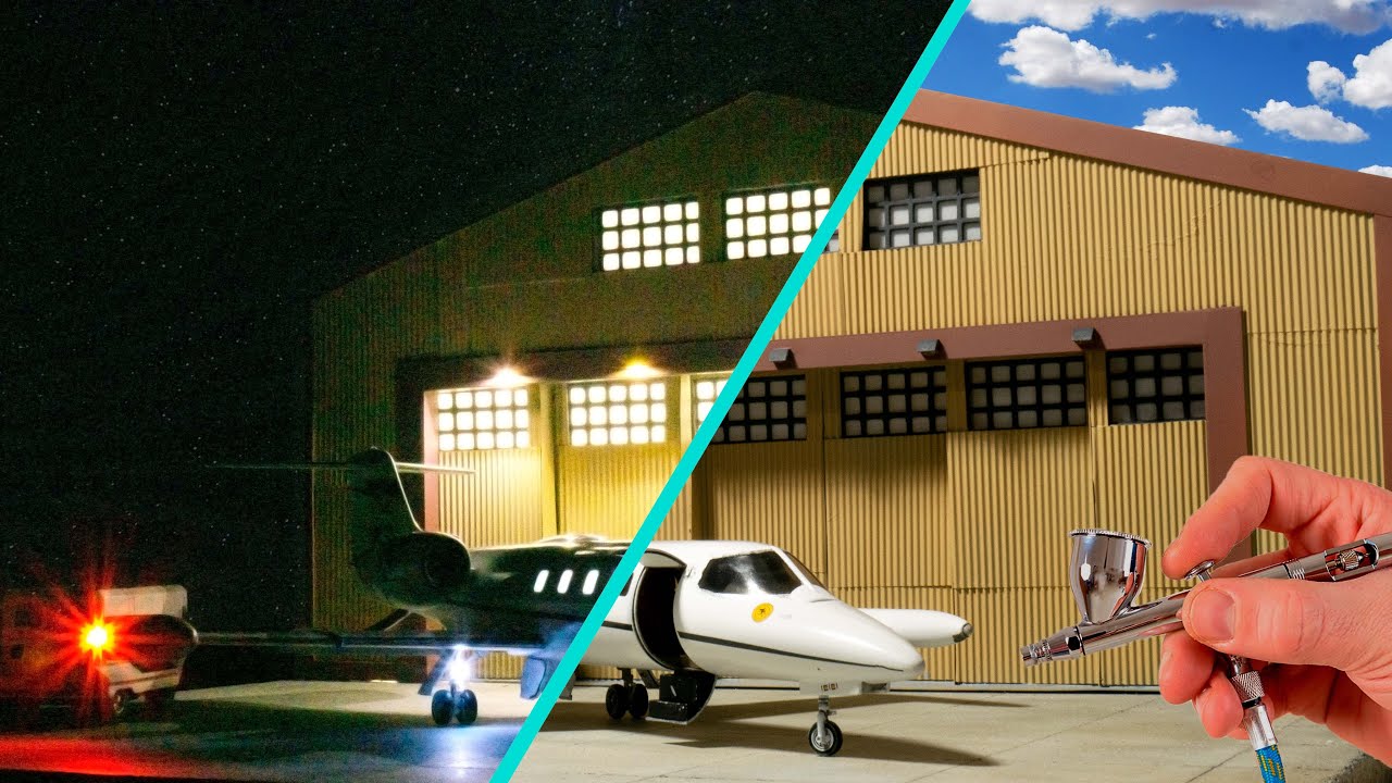 Building A 1/48 Learjet Diorama!