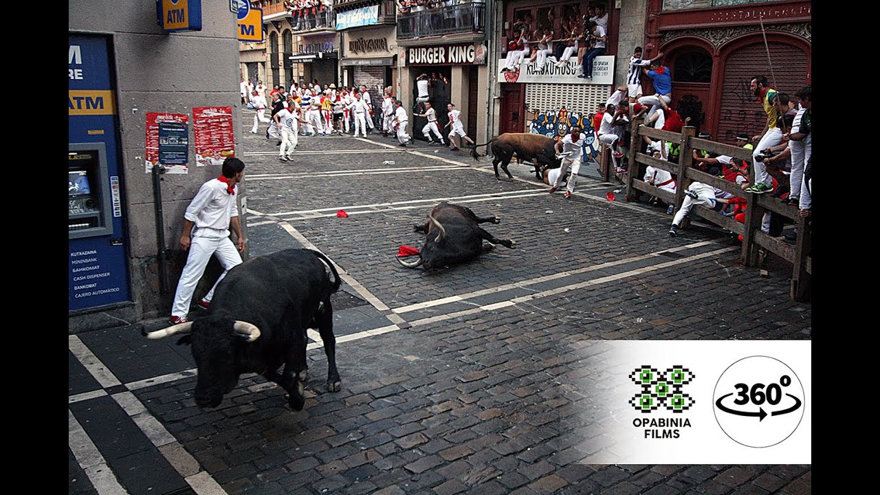 Encierro CAÓTICO 8 Julio 360º #Sanfermin2016 #360Video