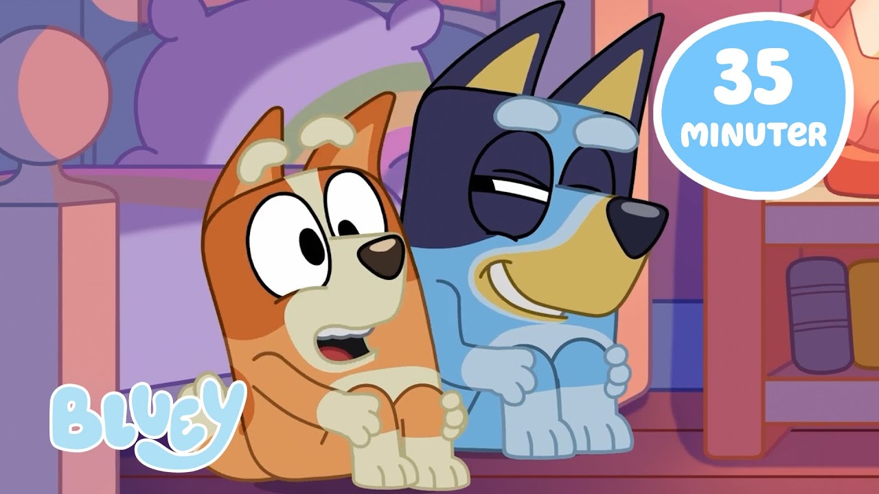 Kom och koppla av med Bluey!💙🧡😌 | Bluey Officiella Svenska Kanalen